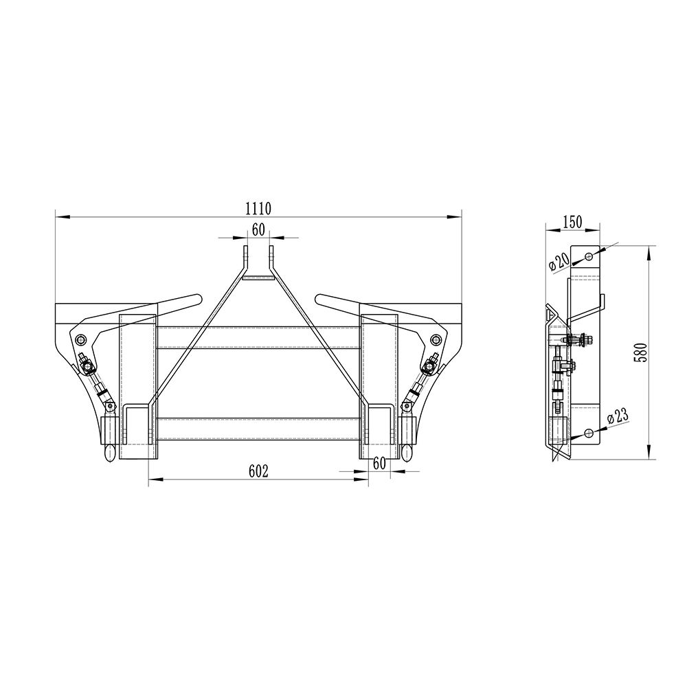 3 Îndreptați spre tractorul universal cu blocare rapidă details